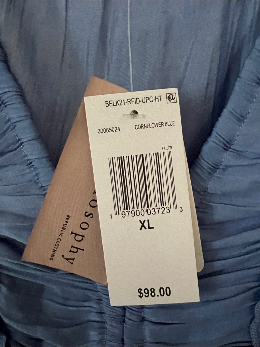 Philosophy Cornflower Blue Ruffle-Tier Maxi Dress - Picture 3 of 7